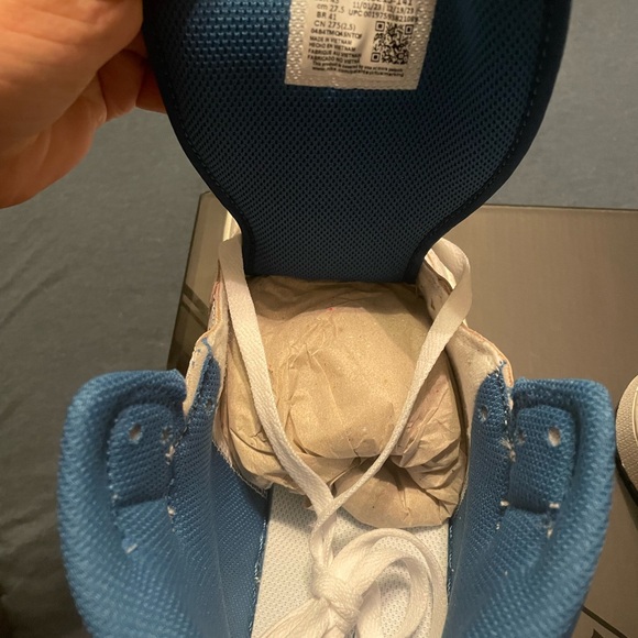 Air Jordan 1 mid se- white/industrial blue sail size 9.5 - Picture 5 of 8